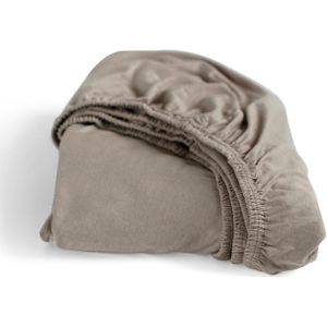Cinderella - Hoeslaken (tot 25 cm) - Double Jersey - 70x200 - Taupe