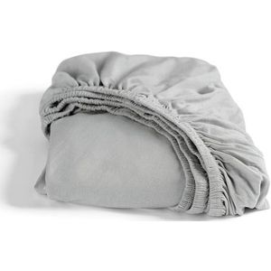 Cinderella - Hoeslaken (tot 25 cm) - Double Jersey - 120x200/210/220 - Lichtgrijs