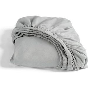 Cinderella - Hoeslaken (tot 25 cm) - Double Jersey - 140x200/210/220 - Lichtgrijs