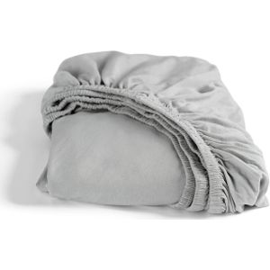 Cinderella - Hoeslaken (tot 35 cm) - Double Jersey - 180x200/210 - Lichtgrijs