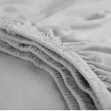 Cinderella - Topper Hoeslaken (tot 15 cm) - Double Jersey - 160x200/210 cm - Lichtgrijs