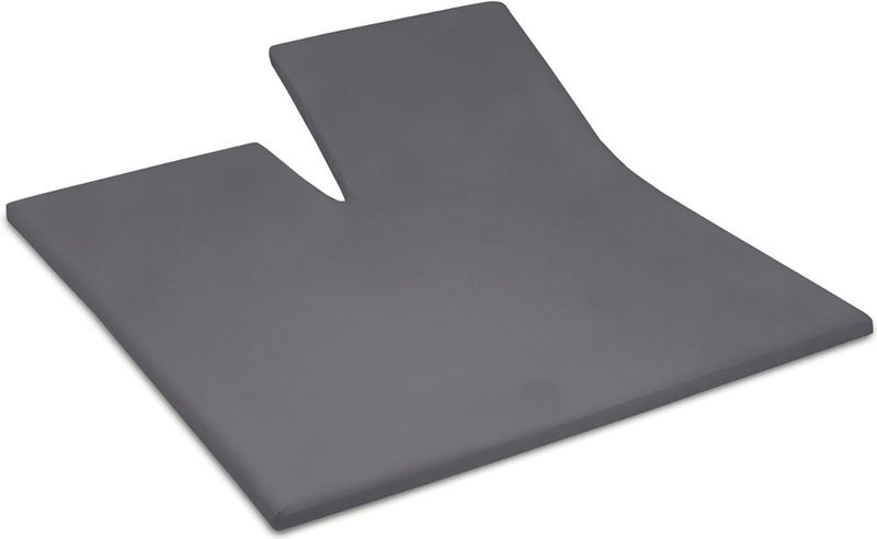 Cinderella - Topper Hoeslaken met split (tot 15 cm) - Double Jersey - 180x200/210 cm - Anthracite