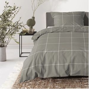 Cinderella Robyn - Dekbedovertrek - Satijn - 140x200/220 cm - Taupe