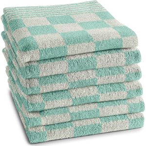 DDDDD - 6x Keukendoek - Barbeque - 50x55 cm - Pastel Groen - Set van 6 stuks
