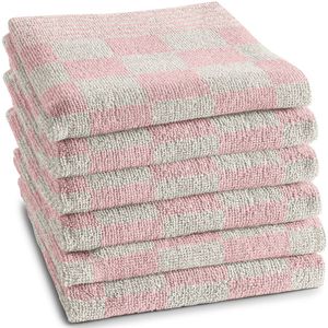 DDDDD - 6x Keukendoek - Barbeque - 50x55 cm - Pastel Roze - Set van 6 stuks