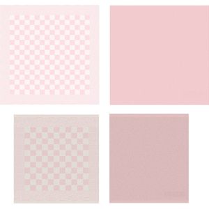 DDDDD - Theedoeken Set - Pastelkleuren - 100% Katoen