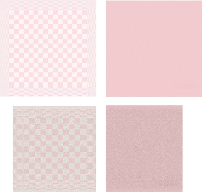 DDDDD - Theedoeken Set - Pastelkleuren - 100% Katoen