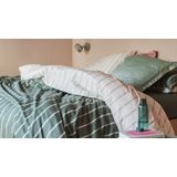 Dekbedovertrek - Grijs - Katoen - 140x200 cm