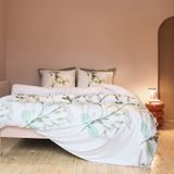 Dekbedovertrek Cinderella Sereen White Satijn-200 x 200 / 220 cm | 2-Persoons