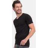 Bamboo Basics - Velo - T-shirts - Donkerblauw - Groen - Wit - Zwart - 2-pak - V-hals