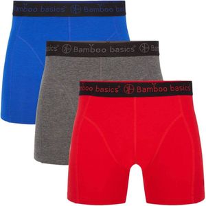 Rico - Combi 012 - Boxershorts - Rood Grijs Blauw - 3-pak