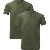 Bamboo Basics Velo - Bamboe T-Shirts V-Hals - Multipack 2 Stuks - Navy