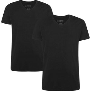 Bamboo Basics 2P V-hals shirt vinn zwart