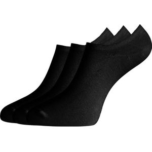 Footies - Zwart - Bamboe - 3 Paar