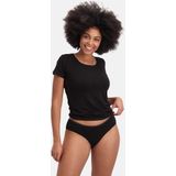 Bamboo Basics boxershorts - 3-pack hip-slips mila zwart - Dames
