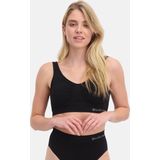 Bamboo Basics Voorgevormde Naadloze Bh Top Fleur met Bamboe Zwart
