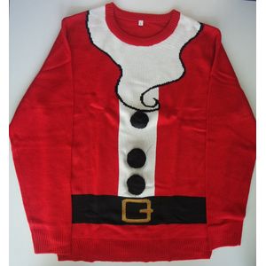 Kersttrui Kerstman - Rood - Maat L