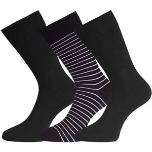 Bamboo Basics - Sokken Beau - 3-pack - Zwart - Bamboe