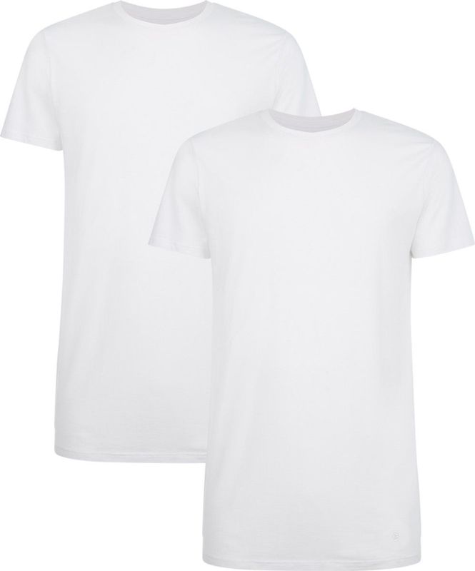 Bamboo Basics - Extra Lange T-shirt - Zwart - Bamboe Viscose en Katoen - 2-Pack