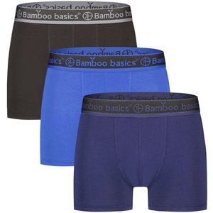 Bamboo Basics - Liam - Boxershorts - Zwart Blauw Navy - 3-pack - Korte Pijp