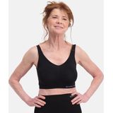 Bamboo Basics Niet-voorgevormde Naadloze Bh Top Nova met Bamboe (set van 2) Zwart