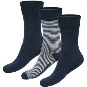 Bamboo Basics Navy Sokken Beau - 3-pack - Maat 47-50 - Bamboe Sokken - Normale Sokken