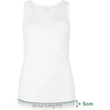 Bamboo Basics - Anna - Extra Lange Hemden - Wit en Zwart - 2-pak Dames Onderhemd