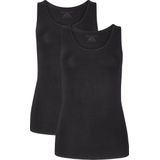 Bamboo Basics - Anna - Extra Lange Hemden - Wit en Zwart - 2-pak Dames Onderhemd