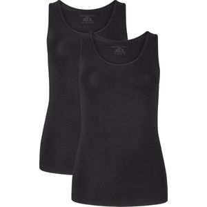 Bamboo Basics - Anna - Extra Lange Hemden - Wit en Zwart - 2-pak Dames Onderhemd