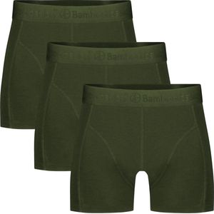 3-pak heren boxers - Rico - Bamboe heren boxershorts lange pijpjes  - Groen