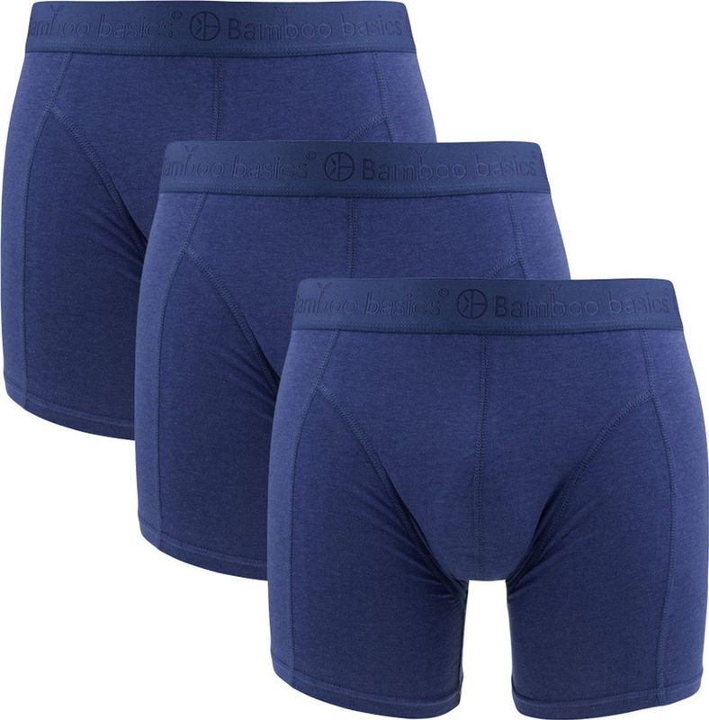 Bamboo Basics Rico - Bamboe Boxershorts Heren - Multipack 3 Stuks - Navy