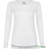 Bamboo Basics - Lara - Lange Dames Ondershirts - Wit - 2-pak - Lange Mouw