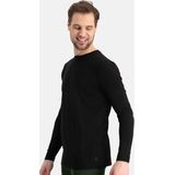 Bamboo Basics - Heren Ondershirts - Lange Mouwen - Zwart - Bamboe Viscose