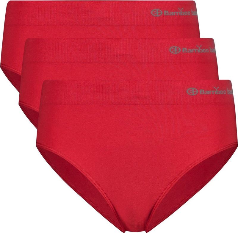Bamboo Basics - Belle - Dames Slips - Rood - 3-pak - Naadloos