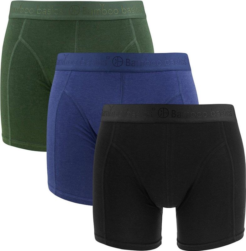 Bamboo Basics - Rico - Boxers - Zwart Groen Donkerblauw - Bamboe Katoen