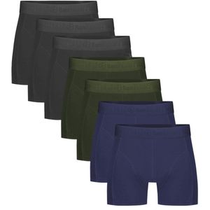 Bamboo Basics - 7-pak - Boxershorts - Zwart/Blauw/Groen - Bamboe