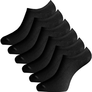 Bamboo Basics - Bamboe Footies Sokken Multipack 3 Stuks - No-Show - Zwart