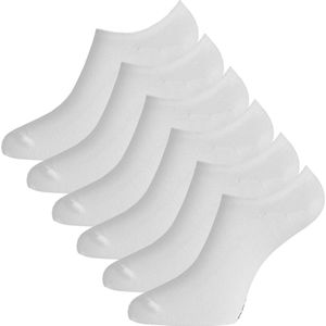 Bamboo Basics - Bamboe Footies Sokken Multipack 6 Paar - No-Show - Wit