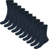 Bamboo Basics - Naadloze Multipack - Unisex Sokken - Blauw - 10-paar