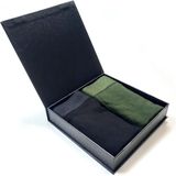 Bamboo Basics - Giftpack - 2 Boxershorts - Zwart - Army - Bamboe