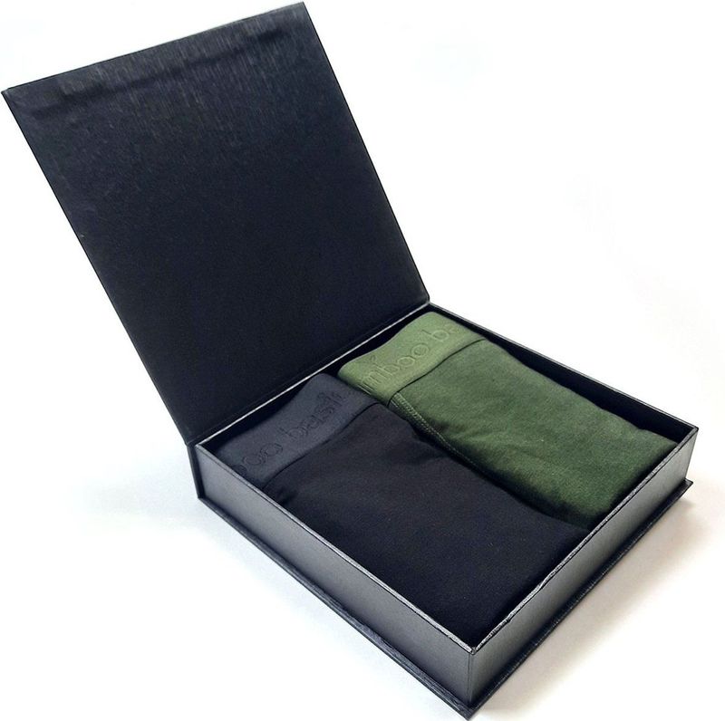 Bamboo Basics - Giftpack - 2 Boxershorts - Zwart - Army - Bamboe