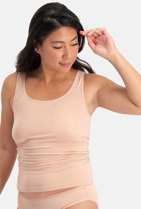 Bamboo Basics - Anna - Singlets - Roze - 2-pack