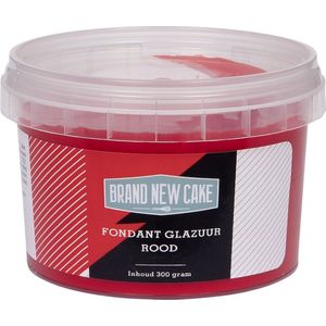 BrandNewCake® Fondant Glazuur Rood 300gr - Fondant - Taartdecoratie - Taartversiering - Garnering