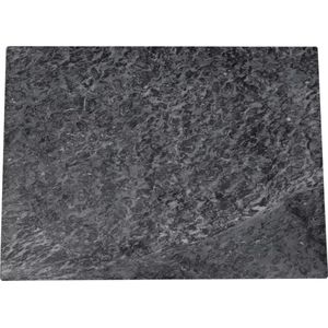 BrandNewCake® Marmeren Plaat/Snijplank 30x40cm - Echte Marmer Natuursteen - Marble Serveerplank & Temperen van Chocolade - Zwart/Grijs