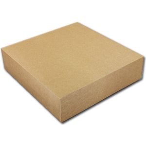 Taartdoos - Bruin - Kraft Karton - Verpakt per 3 Stuks
