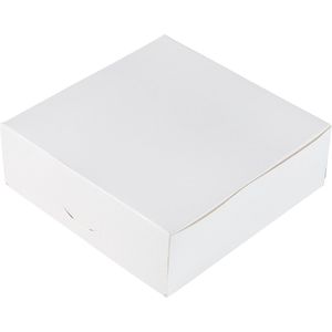 BrandNewCake® Taartdoos - 15x15x5 cm - Taartdoos Karton - Cakedoos - 3 Stuks - Wit