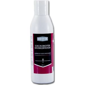 BrandNewCake® Cacaoboter Gekleurd Karmijn Rood 100ml - Chocolade Kleurstof - Eetbare Voedingskleurstof