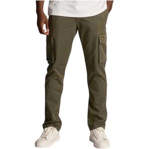 Lyle & Scott, Heren, Broeken, Groen, Maat: W33 Katoen,
