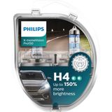 Philips - X-Treme Vision Pro150 H4 - 2 Stuks - Helder Licht - Hoogwaardige Lamp