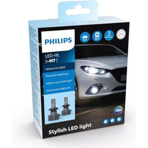 Philips - Ultinon Pro3022 - LED-koplampen - Koel Wit - H7 Set - 1800 Lumen